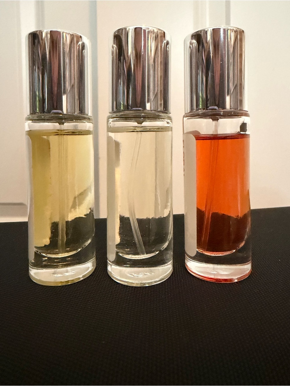 Dossier Set of 3 - .37 fl oz Floral Marshmallow, Ambery Saffron, Powdery Tobacco - Picture 2 of 3